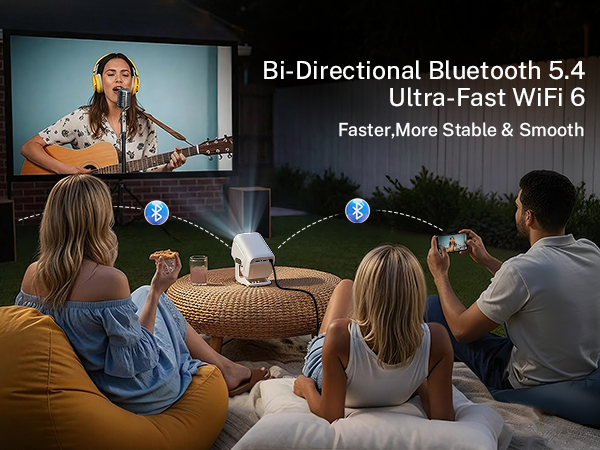 projector with bluetooth and wifi