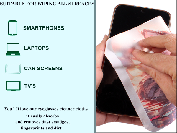 Lens Cleaning Cloth - Microfiber Glasses Cleaning Cloth for Phone, Screens, Camera Lens Cleaner