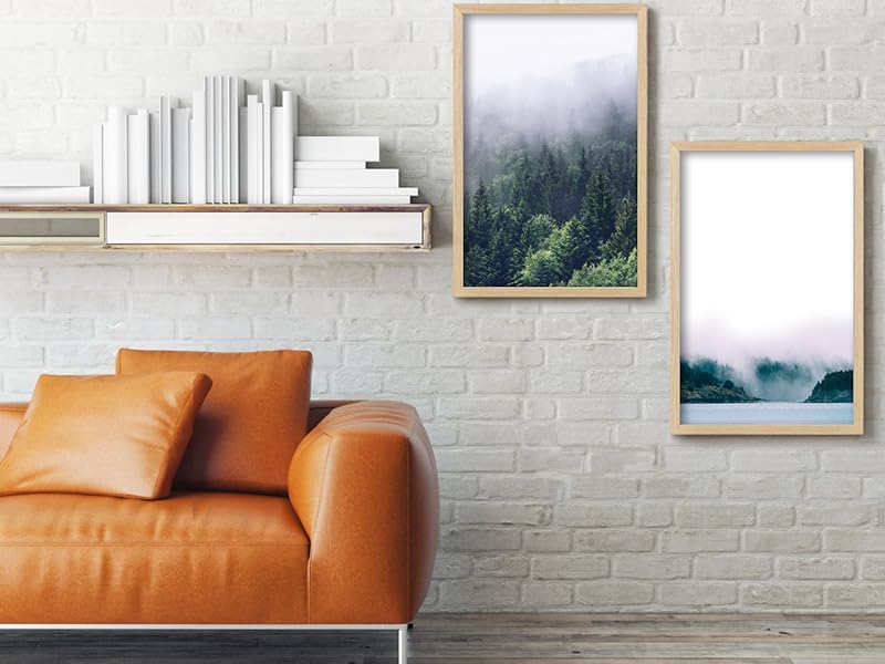 oak wood 11x17 poster frames
