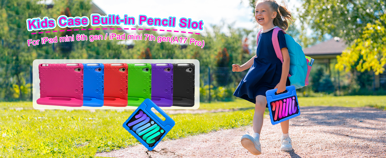Kids Case Built-in Pencil Slot