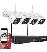 Security Camera System Wireless,Firstrend 1080P 8CH Wireless Home Security Systems with 4pcs 2MP ...