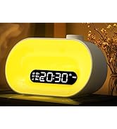 Sunrise Alarm Clock Wake Up Light, Gradual Sunlight Lamp Clock, Sound Machine with 10 Soothing So...