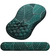 Mouse Pad Wrist Support, Laokiiy 2 in1 Keyboard Wrist Rest+ Ergonomic Mouse Pad, Non-Slip Wrist R...