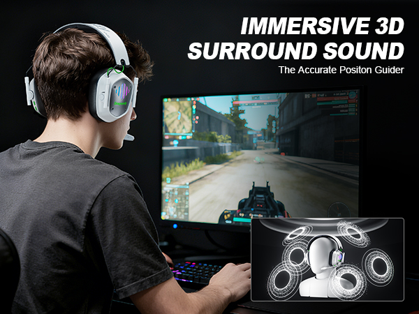 SKAPENDY VK81 Wireless Gaming Headset