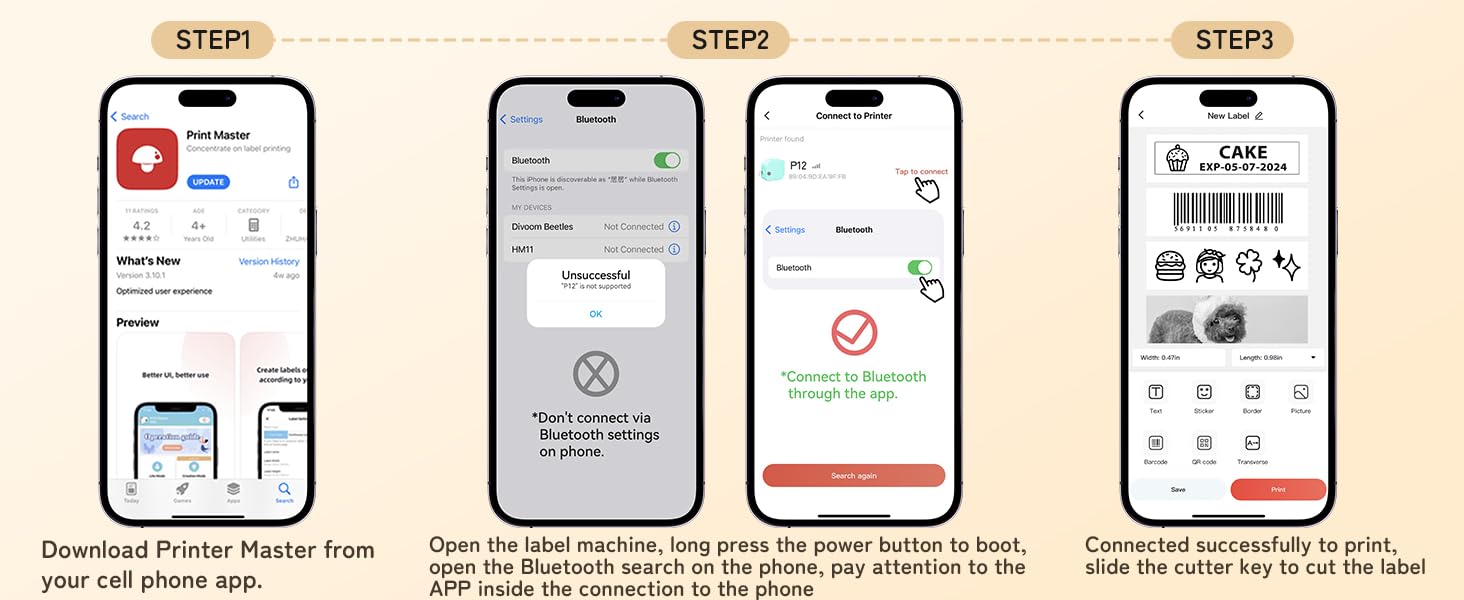 Upgraded Version Bluetooth Label Maker