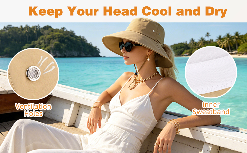 keep your head cool and dry