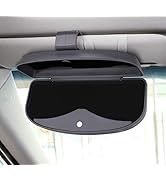 MOSISO Car Visor Sunglasses Case, Universal Automotive ABS Eyeglasses Holder Protective Box Clip ...