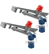 CDZHLTG 2 Pack 1 inch Agriculture Irrigation Sprinklers, 360° Adjustable Watering Spray Gun for L...