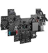 PEGZONE Controller and Headphone Holder Wall Mount, Modular Gaming Pegboard with Accessories, Con...