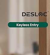 DESLOC C100 Keyless Entry Door Lock with 2 Lever Handles, Smart Deadbolt Lock for Front Door with...