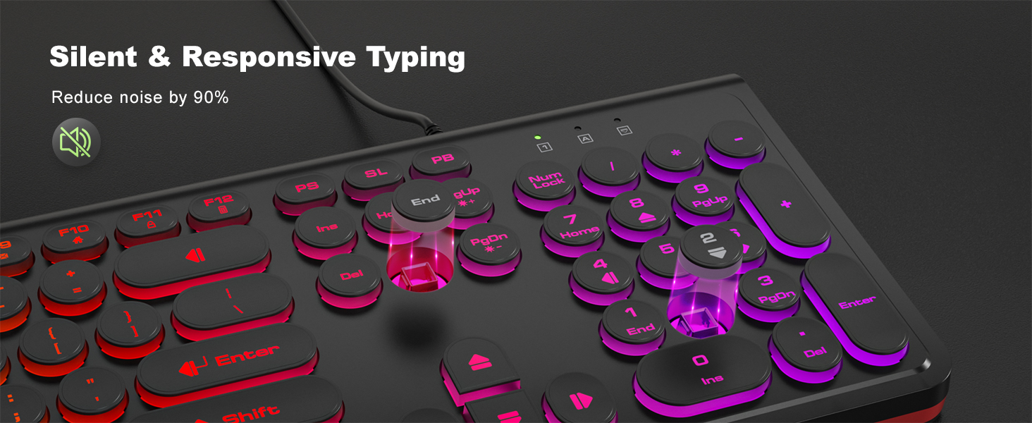 Silent &amp;amp; Responsive Typing