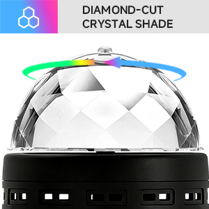 DIAMOND-CUT CRYSTAL SHADE