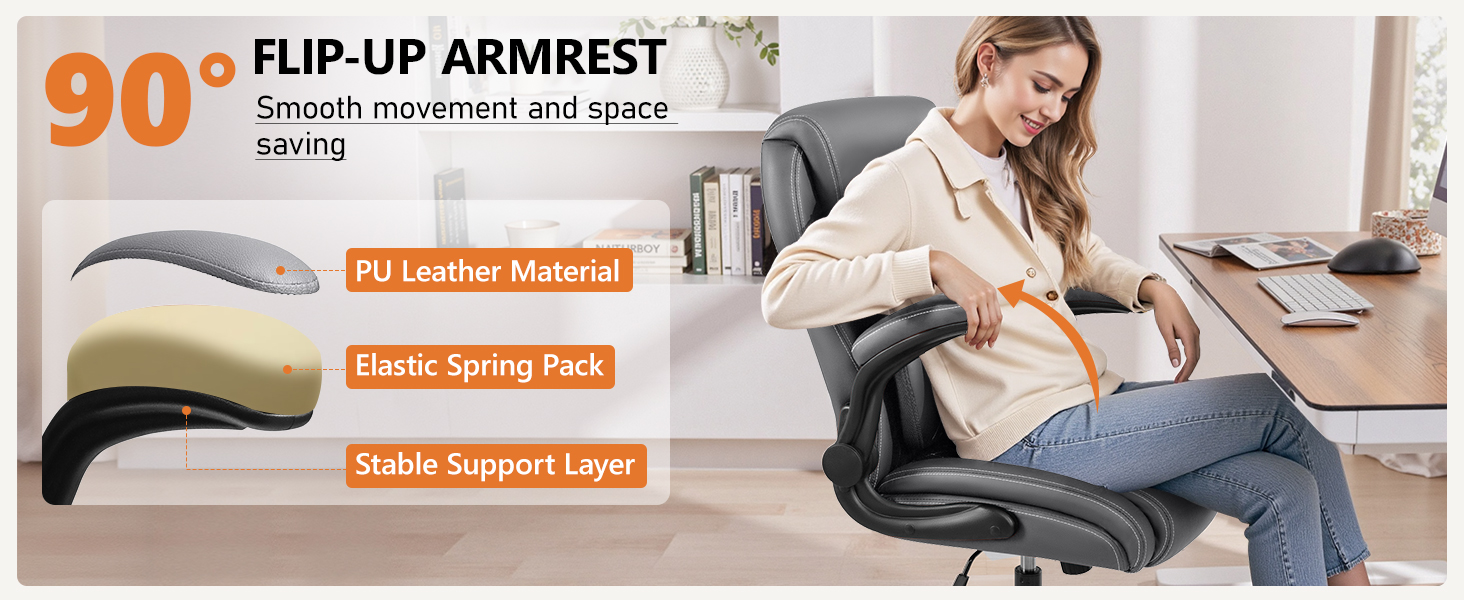 90° Flip-up Armrest