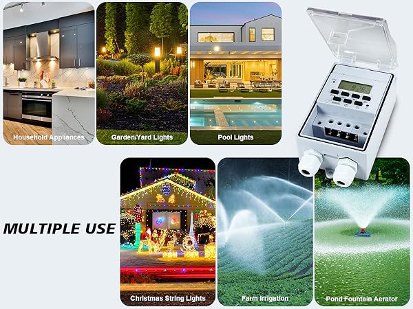 Goldlife Waterproof Programmable Timer Switch