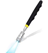 Rechabite 1 Piece 8LBs Telescoping Magnetic Flashlight Pickup Tool with 3 LED Lights, Magnet Stic...