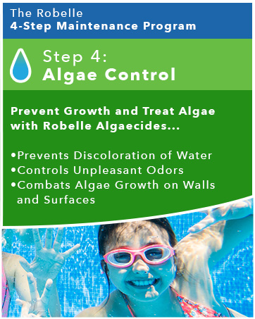 Prevent growth and treat existing algae with Robelle Algaecide.