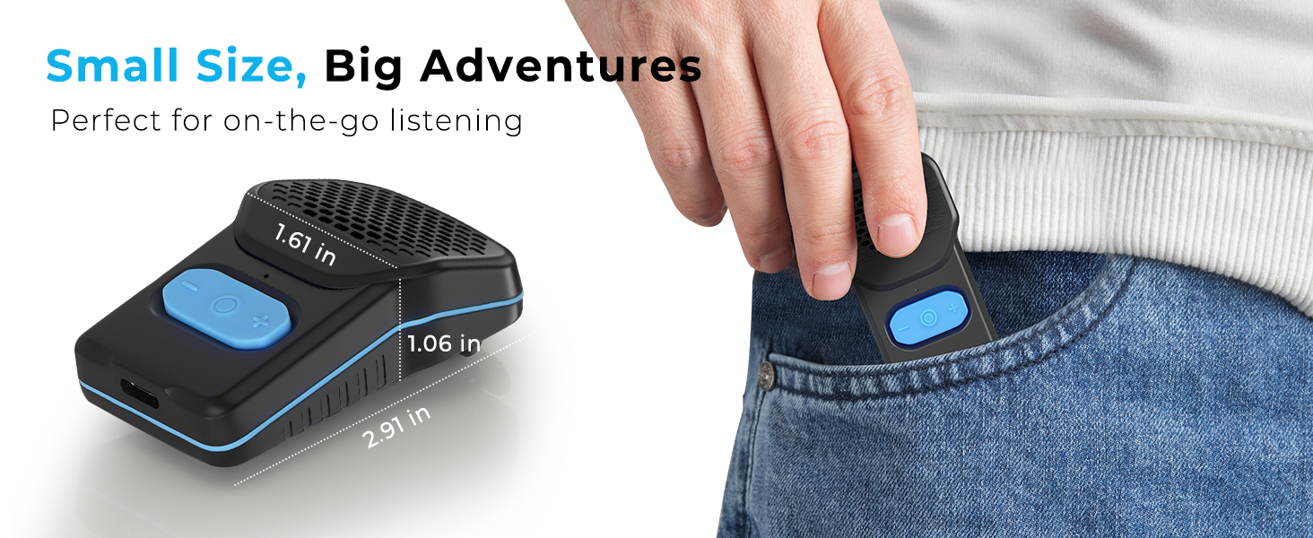 bluetooth speaker with clip