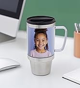 16 oz. Stainless Steel Photo Travel Mug