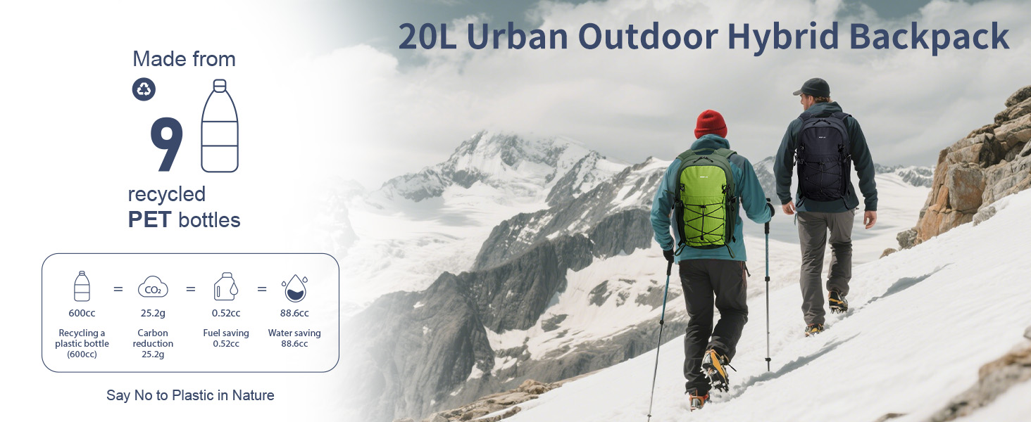 20L urban outdoor hybrid backpack