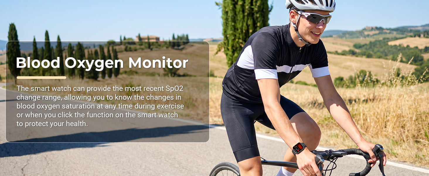 Smart watch blood oxygen monitoring function