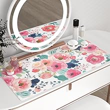 watercolor pink flower desk mat 220x220