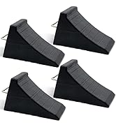 AFA Tooling - Heavy Duty Rubber Wheel Chocks w/Steel Tie Off Handles - RV Wheel Chock for Front &amp;...