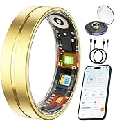 VIVIYO Smart Ring Health &amp; Fitness Tracker for Men and Women, Sleep and Activity Tracking, HRV an...