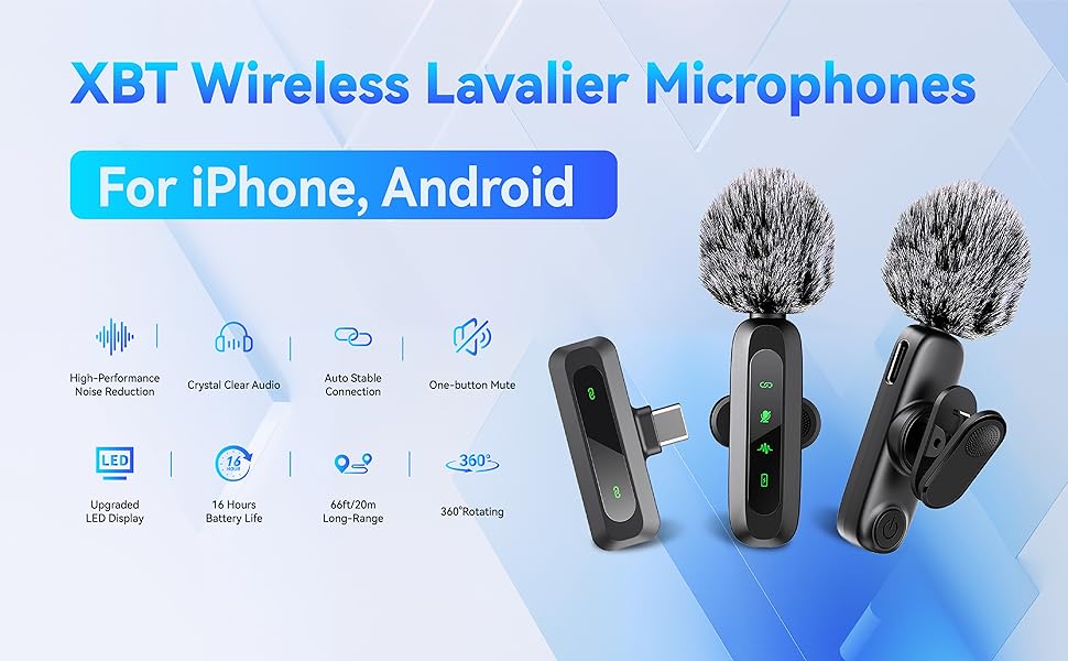 Noise Reduction,Upgraded LED Display,long Battery Life,Long-Range,Crystal Clear Audio,