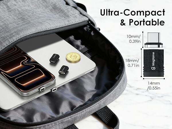 magnetic adapter usb c carbon fiber