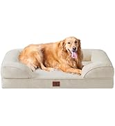 EHEYCIGA Orthopedic Dog Beds for Extra Large Dogs, Waterproof Memory Foam XL Pet Bed with Sides, ...