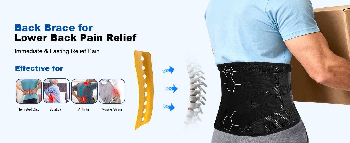 Back Brace for Lower Back Pain Relief
