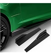 Qiilu 2pcs Universal Car Body Side Skirt 450mm Left/Right Universal Rear Side Skirt Winglets Diff...