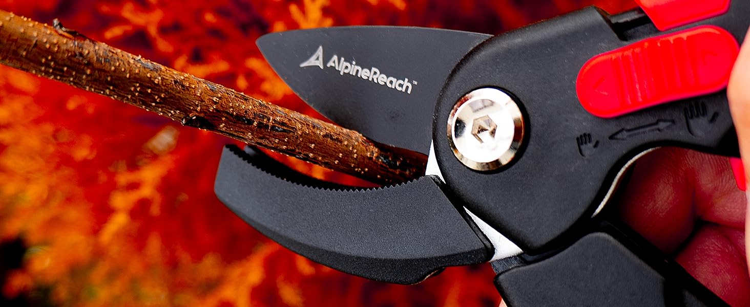 AlpineReach Anvil Pruning Shears cuts with extra power