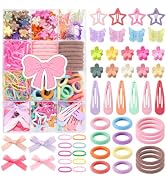 12 Style Girls Hair Accessories Set 392 PCS Girls Hair Clips