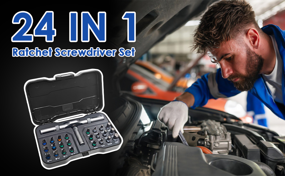 24 in 1 screwdriver