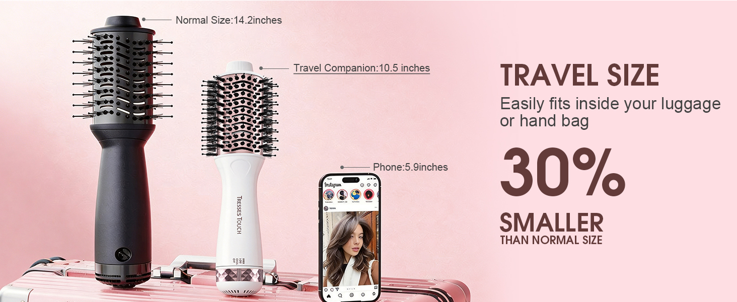 travel hair brush dryer