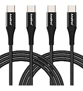 Amaitree USB C to USB C Cable, 4Ft [2Pack] 60W Fast Charging USB C Cable, Compatible iPhone 15/15...