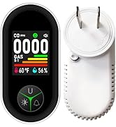 VETOUCH Gas and Carbon Monoxide Detectors Plug in,Portable Carbon Monoxide Detector for Travel,Di...