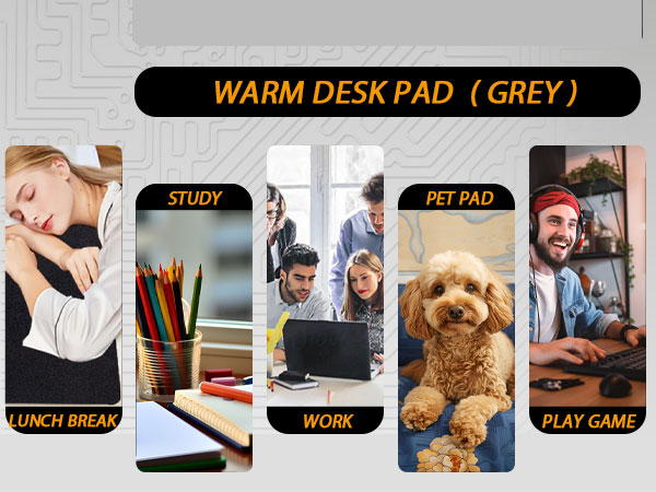 Electric Heating Desk Pad with 3 Heating Levels