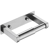 Pokim Brushed Nickel Toilet Paper Holder,Self Adhesive or Screw Wall Mount Toilet Roll Holder Sta...