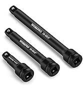 WORKPRO 1/2-Inch Drive Impact Extension Bar Sets, 3 Piece-3,6.8 Inch Socket Extension, Hardened a...