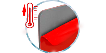 Stronger than most sticky adhesive pads even in high temperature.