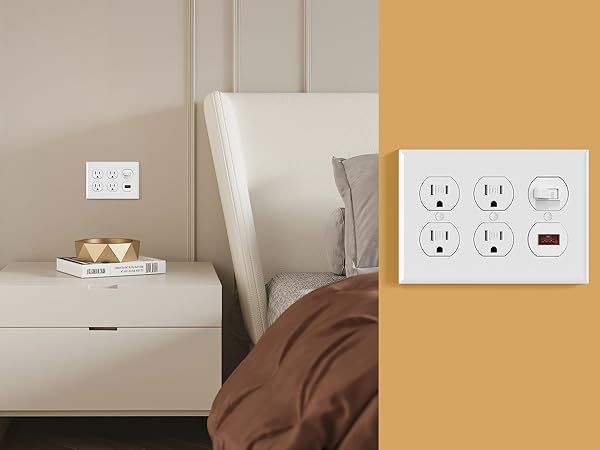 3 Gang Standard Duplex Switch Wall Plate