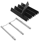 Rushare 7636 Flavorizer Bars and 69787 Grill Burner for Weber Spirit and Spirit II 300 Series E31...