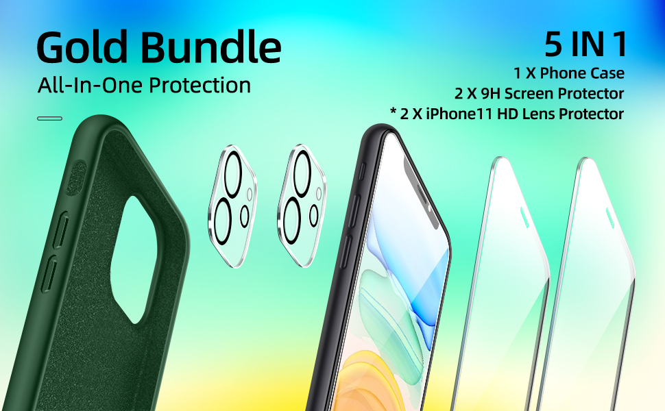 iPhone 11 case silicone Alpine Green
