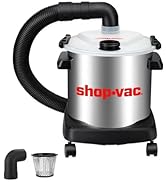 Shop-Vac Dust Collector with 5 Gallon Stainless Steel Tank, Movable Bucket for Woodworking, Easy ...