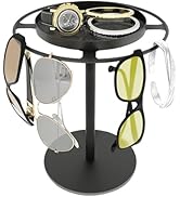 360° Rotating Steel Glasses Holder With Stable Base | Stand Sunglasses Display Rack Eyewear Glass...