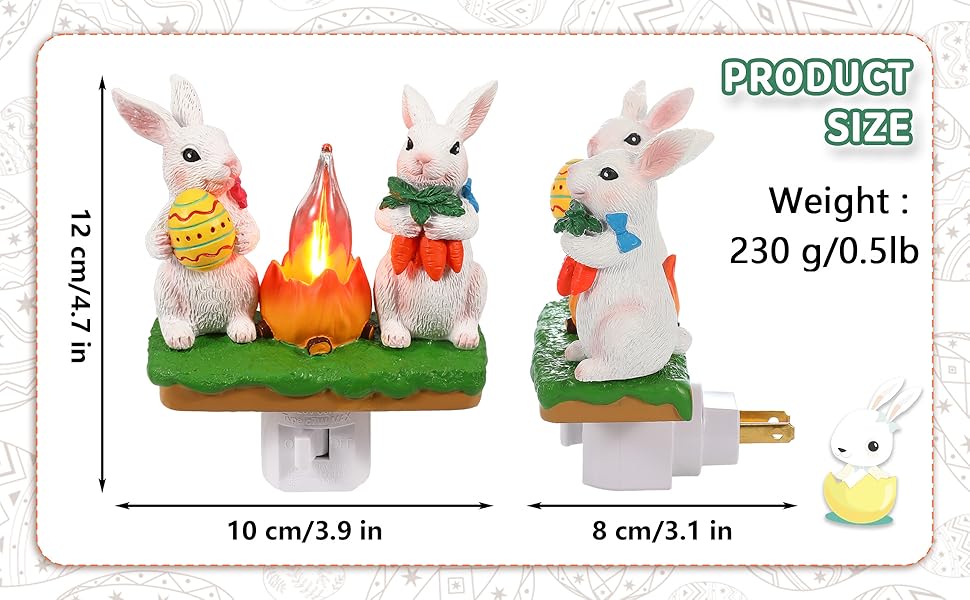 Rabbit Night Light Plug into Wall