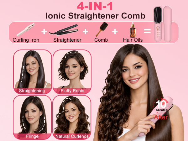 hair straightener brush