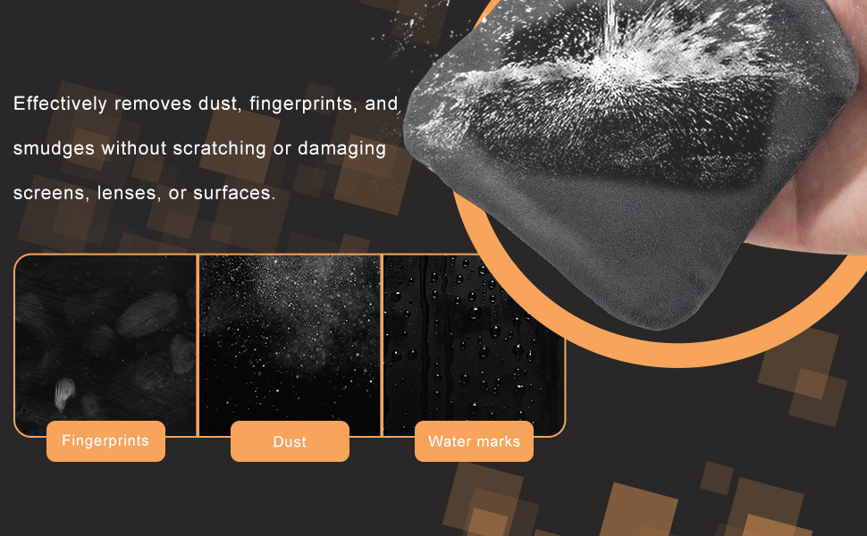 This cleaning cloth is made of high-quality microfiber to ensure streak-free cleaning
